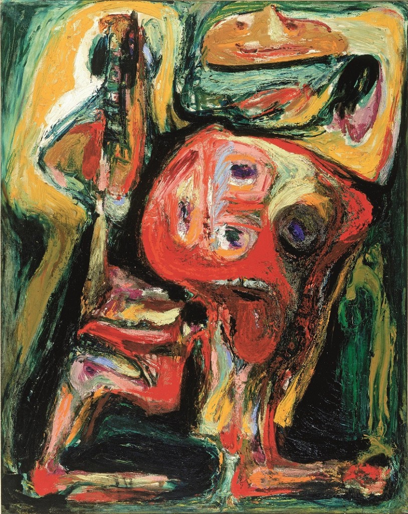 Asger Jorn, 'Le faux rire (image tragi-comique)', oil on canvas, 1954. Longterm loan by ABN-AMRO to the Cobra Museum of Modern Art, Amstelveen. Photograph: Henni van Beek